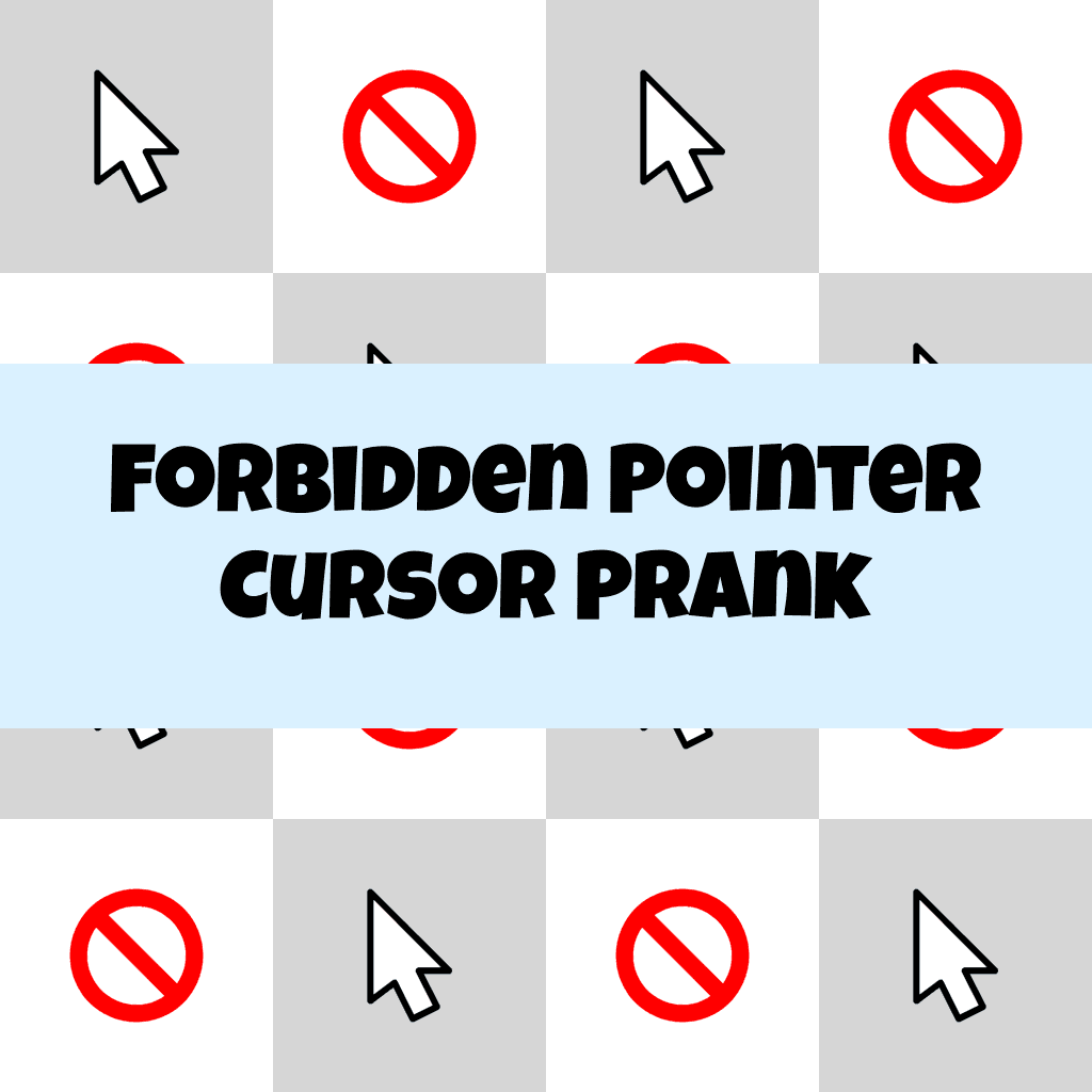 Preview Forbidden Pointer cursor prank custom cursor pack
